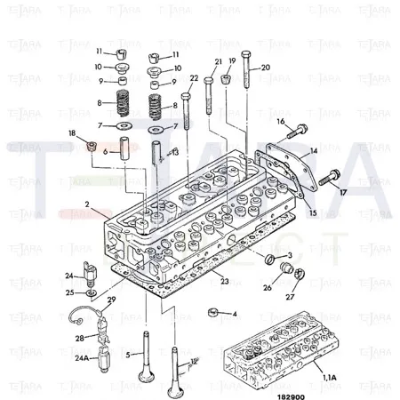 JCB Part No.# 02/200050, VALVE INLET - JCB Spare Parts