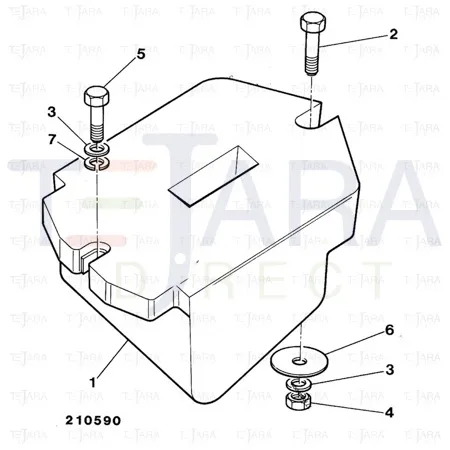 JCB Part No.# 1315/3819Z, BOLT M20 x 90 lg. - JCB Spare Parts