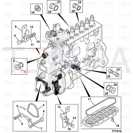 JCB Part No.# 17/916205, Seal - JCB Spare Parts