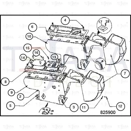 JCB Part No.# 229/01170, Console Top - JCB Spare Parts