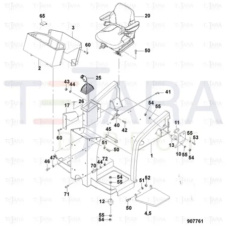 JCB Part No.# 7141/40300, VMT 160 THROTTLE CABLE - JCB Spare Parts