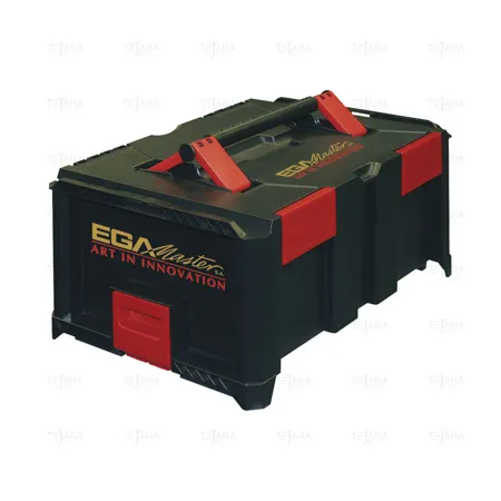ABS TOOL CASE STOCKABLEWITHON UPPER AND TWO LOWER TOOL PANELS 464 X 335 X 362 MM - EGA Master
