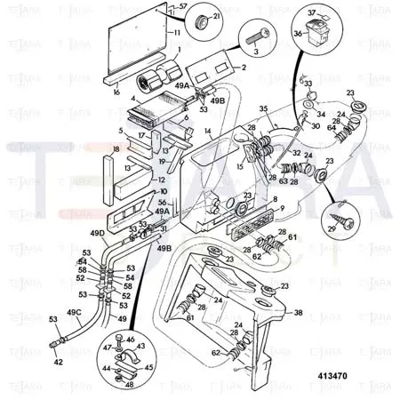 JCB Part No.# 648/01942, HOSE - JCB Spare Parts