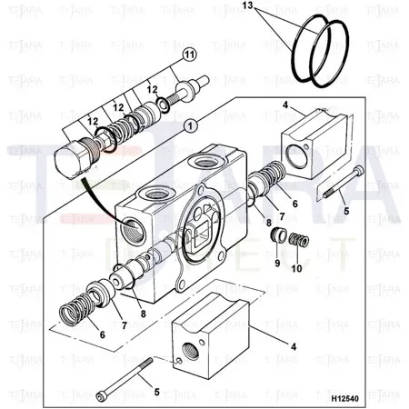 JCB Part No.# 25/608608, CAP-DETENT - JCB Spare Parts