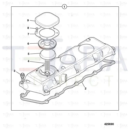 JCB Part No.# 02/202968, Plate cover - JCB Spare Parts