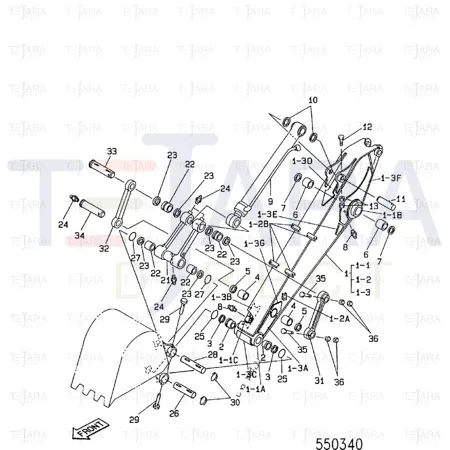 JCB Part No.# 813/00433, SEAL PIVOT PIN - JCB Spare Parts