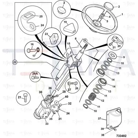 JCB Part No.# 823/10411, Washer star - JCB Spare Parts