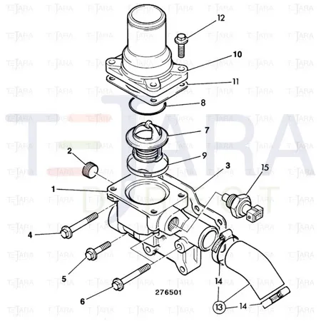 JCB Part No.# 02/201547, KIT-HOSE BY-PASS - JCB Spare Parts