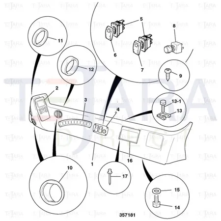 JCB Part No.# 826/10651, U NUT - JCB Spare Parts