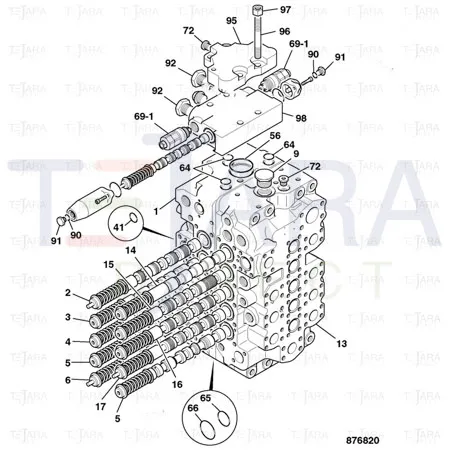 JCB Part No.# 332/C1432, O Ring - JCB Spare Parts