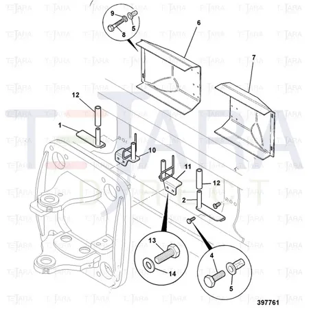 JCB Part No.# 826/01616, BUTTON HD.SCREW.M10X25 LG - JCB Spare Parts