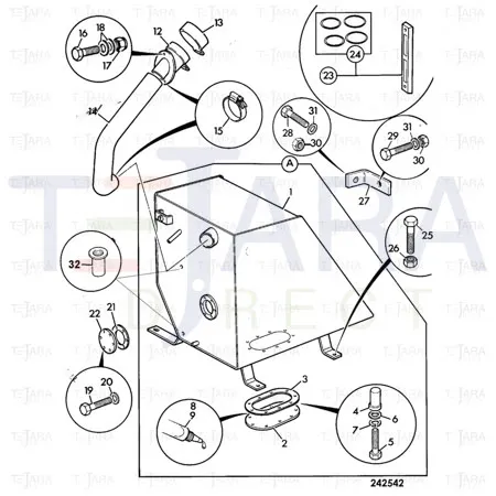 JCB Part No.# 191/00319, GAUGE SIGHT - JCB Spare Parts