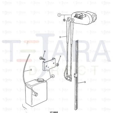 JCB Part No.# 122/55400, BOTTLE - JCB Spare Parts