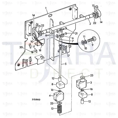 JCB Part No.# 922/02100, SPHERICAL BEARING - JCB Spare Parts