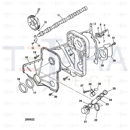 JCB Part No.# 02/910557, KIT-SEAL FRONT OIL - JCB Spare Parts