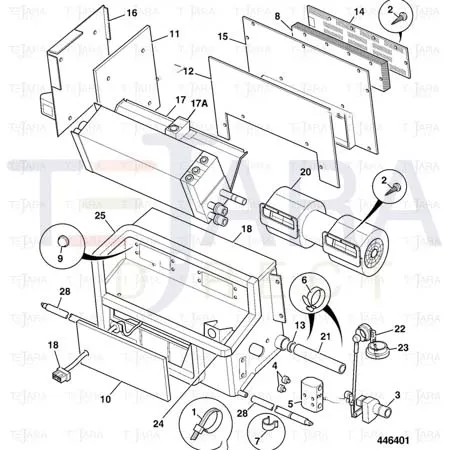 JCB Part No.# 30/925964, Panel Rear - JCB Spare Parts