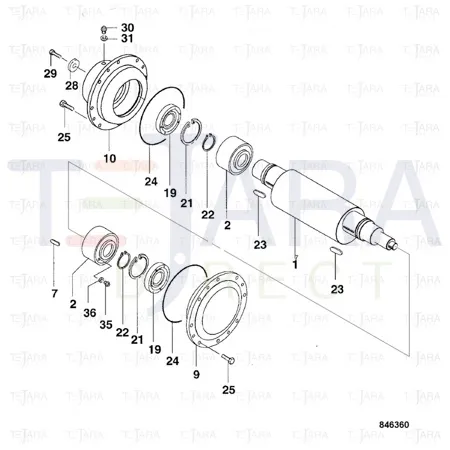 JCB Part No.# 7232/20070, Weight overturning - JCB Spare Parts