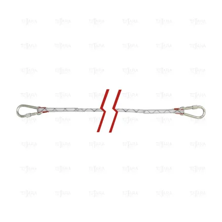 CLIMBING ROPE CARABINER LANYARD CAP. 10 KG ACO - EGA Master