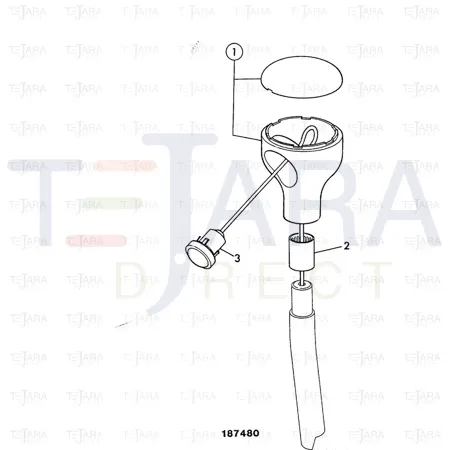 JCB Part No.# 128/13807, GA KNOB 1-switch - JCB Spare Parts