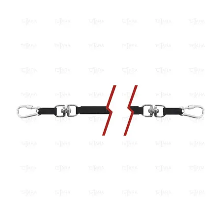 CARABINER LANYARD (WITHOUT CLIP) CAP. 3 KG WITH SPINNING PIECE ACO - EGA Master