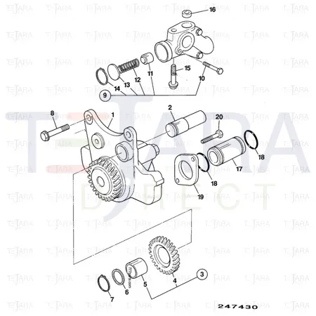 JCB Part No.# 02/202447, VALVE - JCB Spare Parts