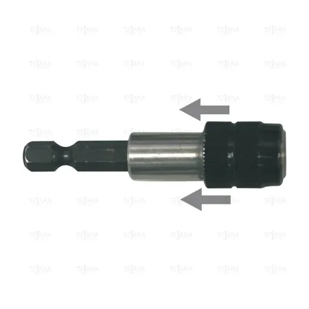 MAGNETIC BIT HOLDER 60 MM INOX (PULL TYPE) - EGA Master