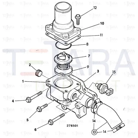 JCB Part No.# 02/201549, GASKET - JCB Spare Parts