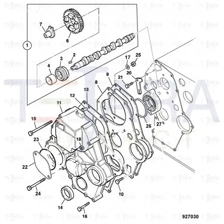 JCB Part No.# 02/630763, SEAL FRONT OIL - JCB Spare Parts