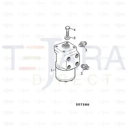 JCB Part No.# 35/910107, STEER VALVE 370 cc/rev - JCB Spare Parts