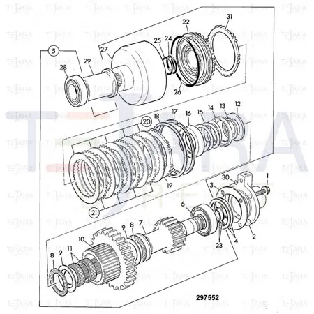 JCB Part No.# 907/20049, TAPER ROLLER BEARING - JCB Spare Parts
