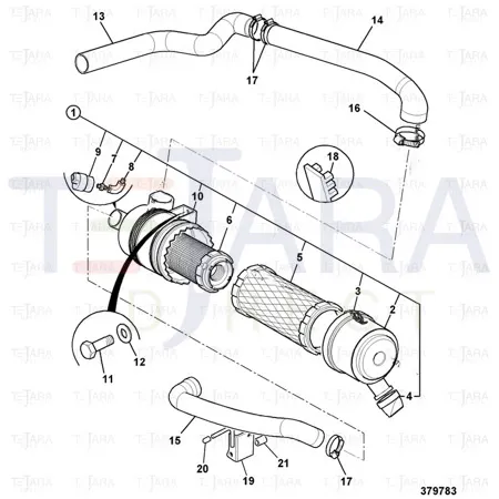 JCB Part No.# 32/917303, COVER ASSEMBLY - JCB Spare Parts