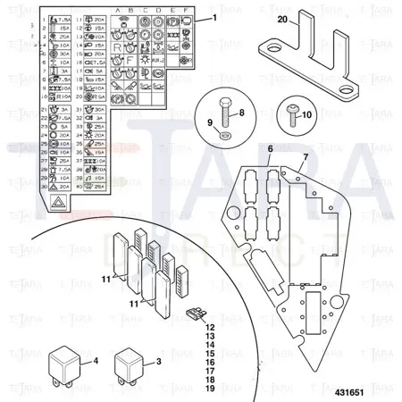 JCB Part No.# 716/05701, FUSE-3 AMP - JCB Spare Parts