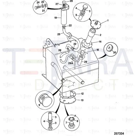 JCB Part No.# 332/S1886, Plug Bung 25mm - Beaded - JCB Spare Parts