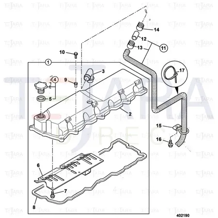 JCB Part No.# 02/801178, Seal Oil Filler Cap - JCB Spare Parts