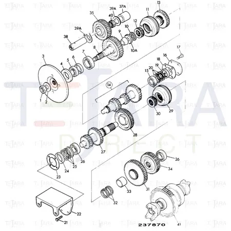 JCB Part No.# 904/50027, SEAL-PILOT BRG (P.W. 12-2 - JCB Spare Parts