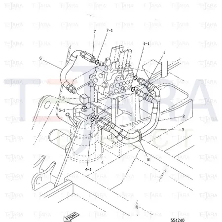 JCB Part No.# KHH0143, BAND HARNESS RETAI - JCB Spare Parts