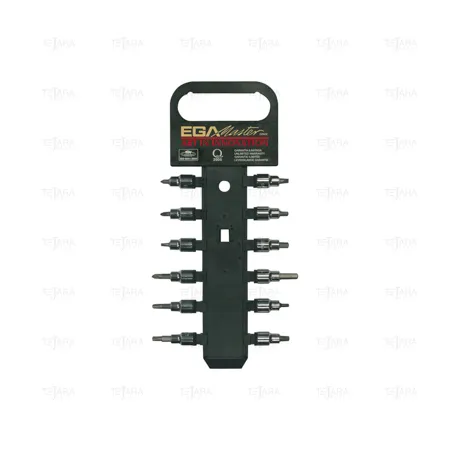 SET OF 11 SOCKET BITS 3/8": 1 x 5,5- 1,2 x 6,5 -1,2 x 8- 1,5 x 8 - 1,6 x 10 - PH1 - PH2 -PH3 - PZ1- PZ2 - PZ3 - EGA Master