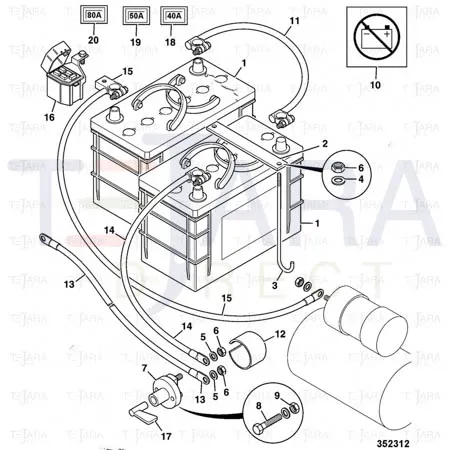 JCB Part No.# 717/11050, FUSE 50 AMP - JCB Spare Parts