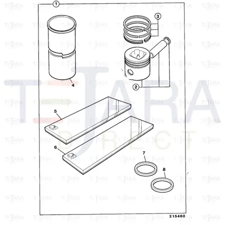 JCB Part No.# 02/200849, PISTON ASSY - JCB Spare Parts