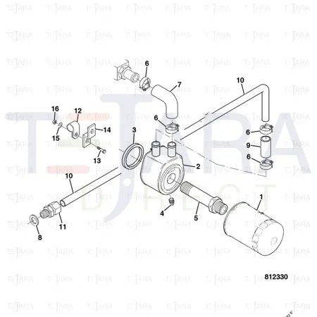JCB Part No.# 02/950154, Clamp - JCB Spare Parts
