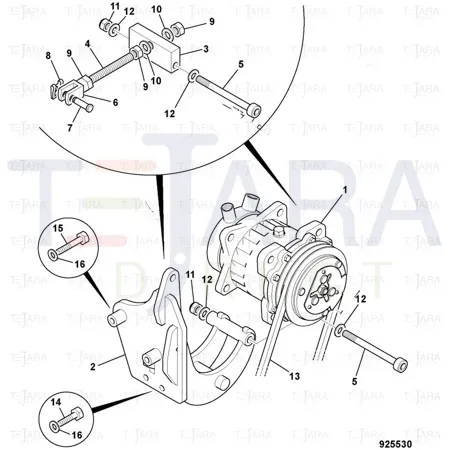JCB Part No.# 331/44674, DRIVE BELT. - JCB Spare Parts