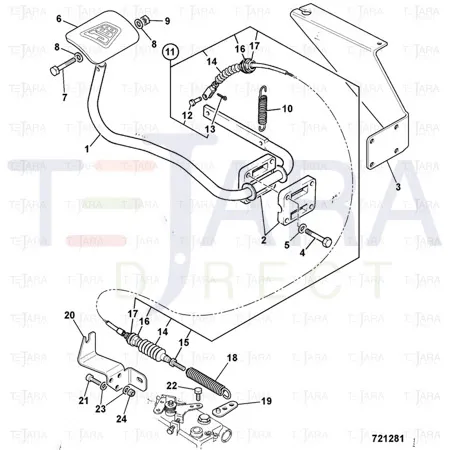 JCB Part No.# 814/00359, SPRING.TENSION - JCB Spare Parts