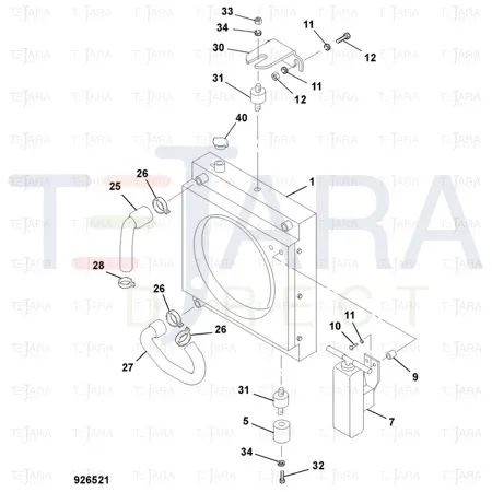 JCB Part No.# 5731/21220, Reserve tank - JCB Spare Parts