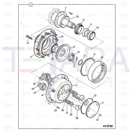 JCB Part No.# 450/24431, WHEEL STUD - JCB Spare Parts