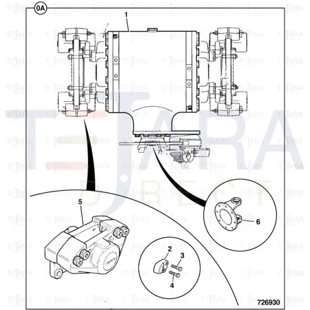 JCB Part No.# 914/47901, YOKE FLANGE - JCB Spare Parts