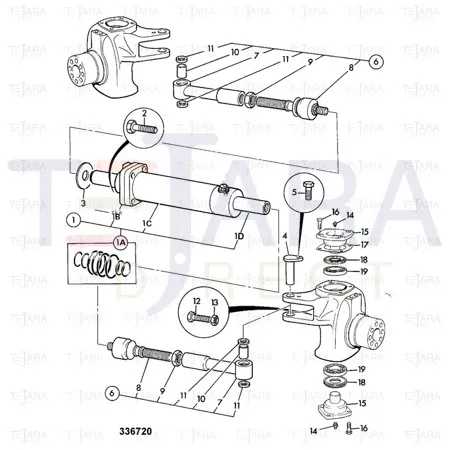 JCB Part No.# 453/23400, G.A. STEER LINK - JCB Spare Parts