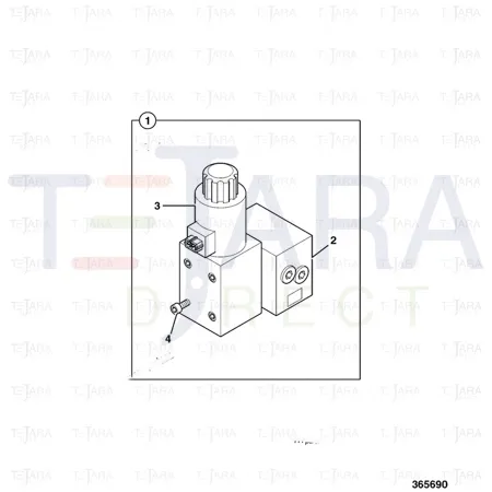 JCB Part No.# 983/11198, Coil Valve - JCB Spare Parts