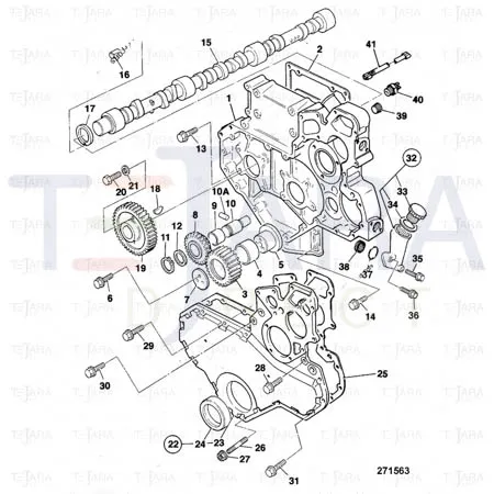 JCB Part No.# 02/202326, GASKET - JCB Spare Parts