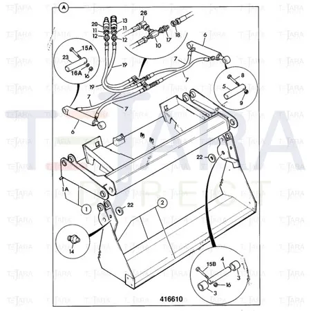 JCB Part No.# 290/72023, 62" 9.8 CU. FT. 6IN1MULTIPURPOSE BUCKET - JCB Spare Parts