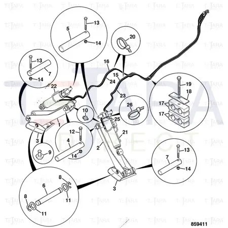 JCB Part No.# 612/80357, Hose 3/8" BSP 4140 - JCB Spare Parts